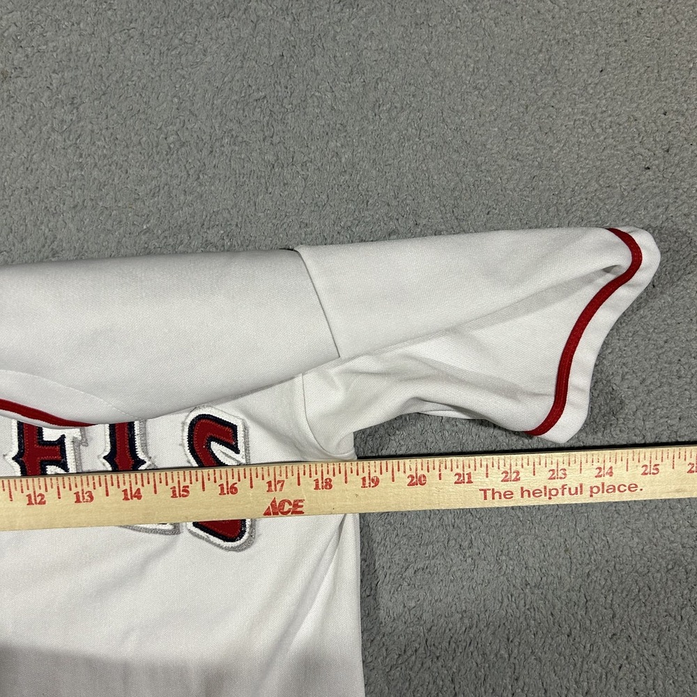 Majestic White Baseball Jersey Los Angeles Angels Youth Size Large #3775 - Picture 9 of 11